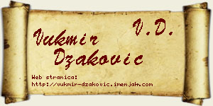 Vukmir Džaković vizit kartica